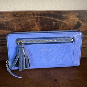 Kate Spade Blue Leather Wallet